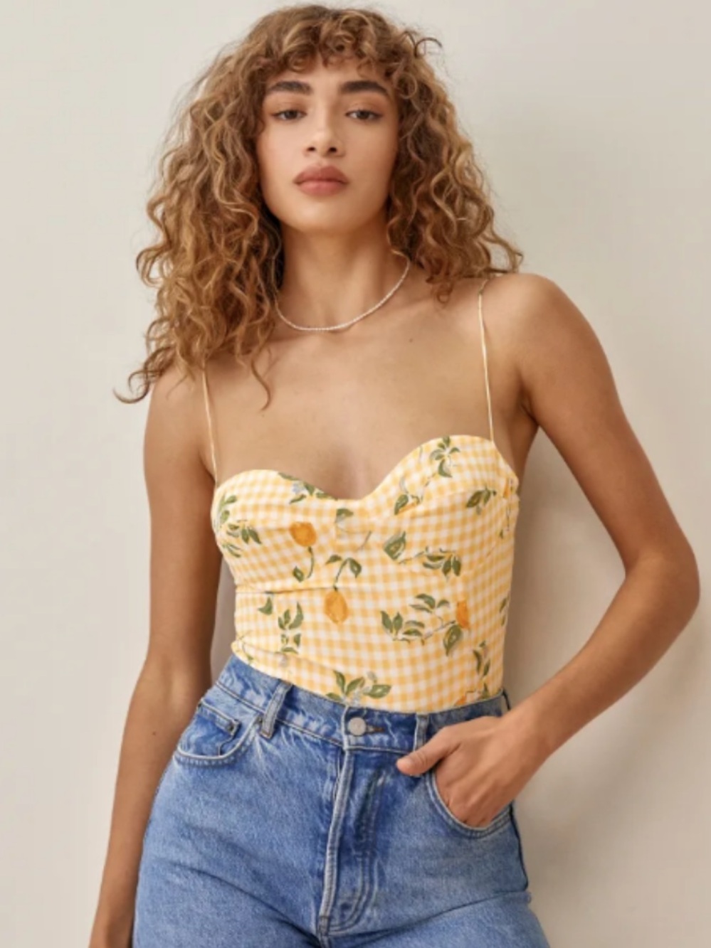 Reformation | Liza Top Lemon Merengue